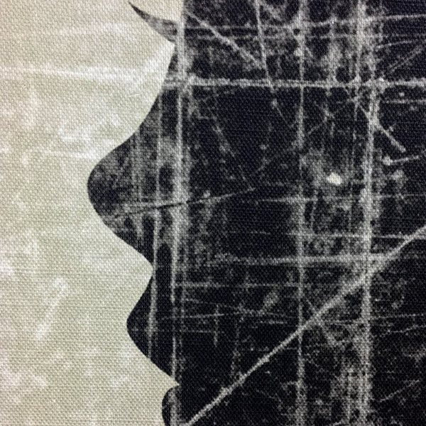 Large Silhouette Portrait on Linen
